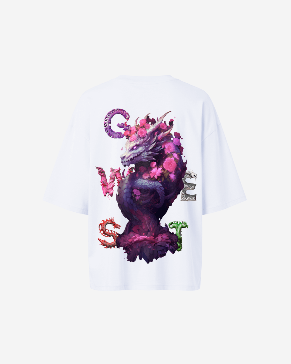G West Oversized Purple Dragon Tee - Women - G West