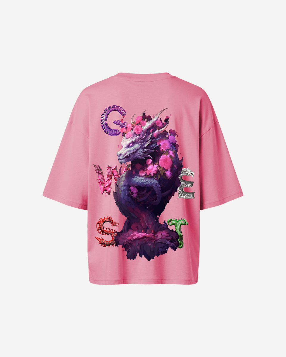 G West Oversized Purple Dragon Tee - Women - G West
