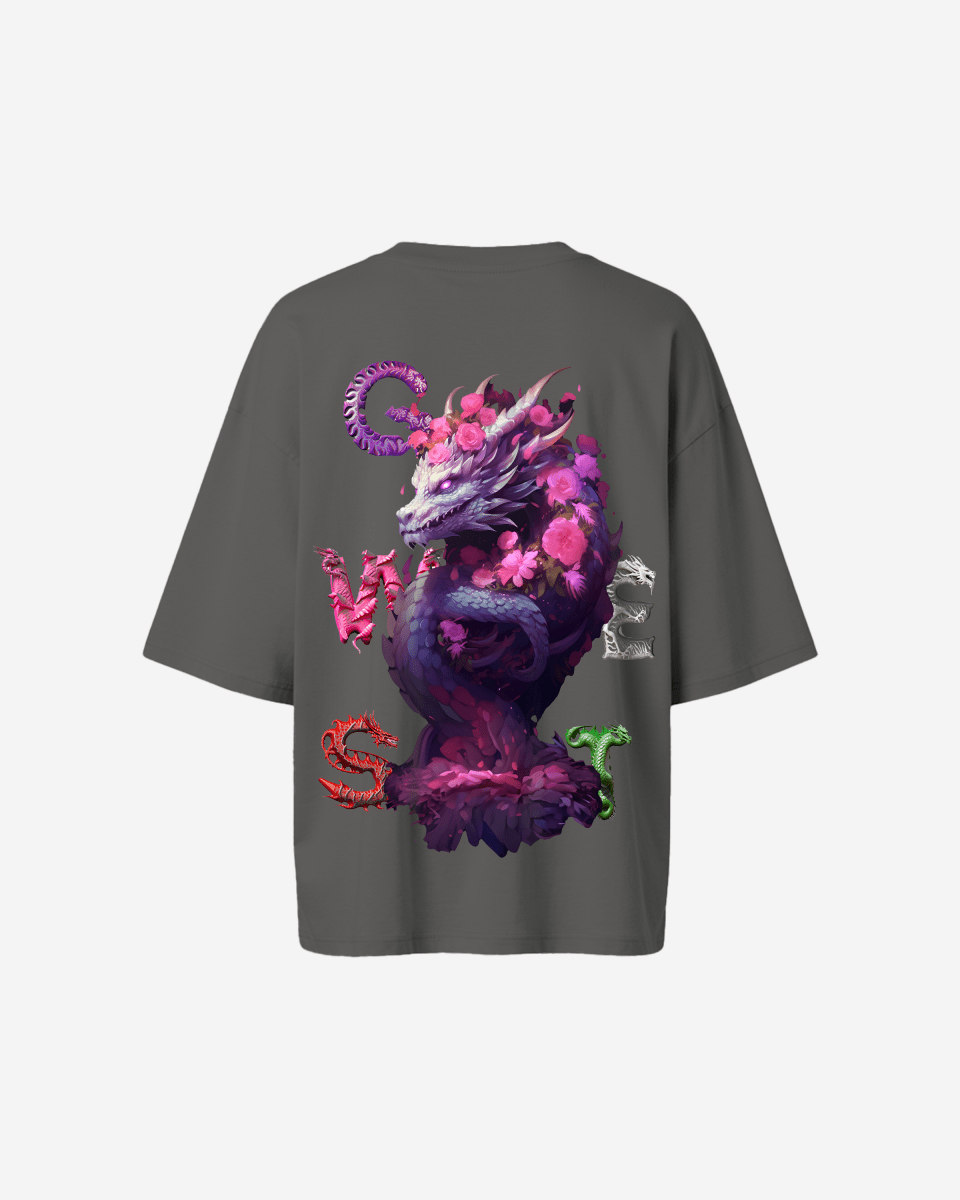 G West Oversized Purple Dragon Tee - Women - G West