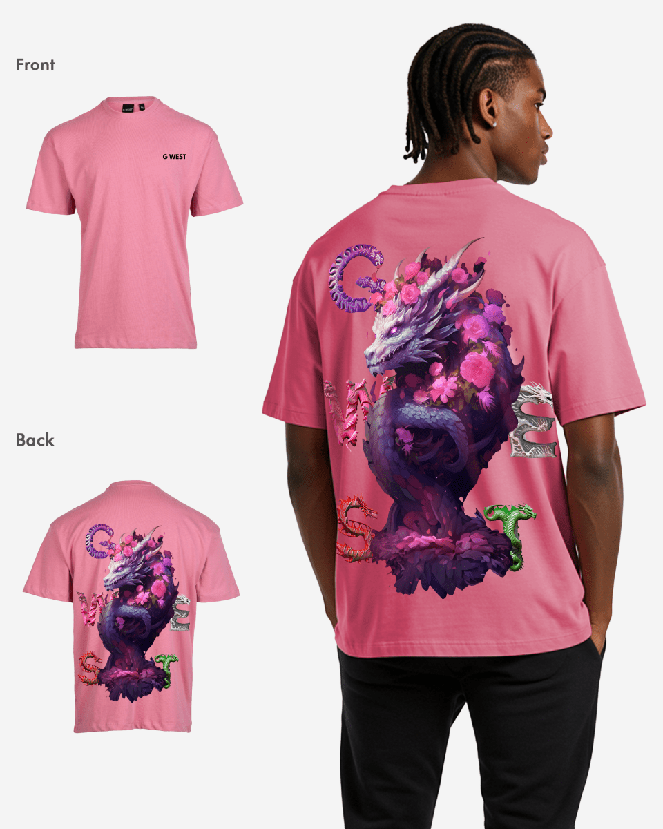 G West Oversized Purple Dragon Tee - G West