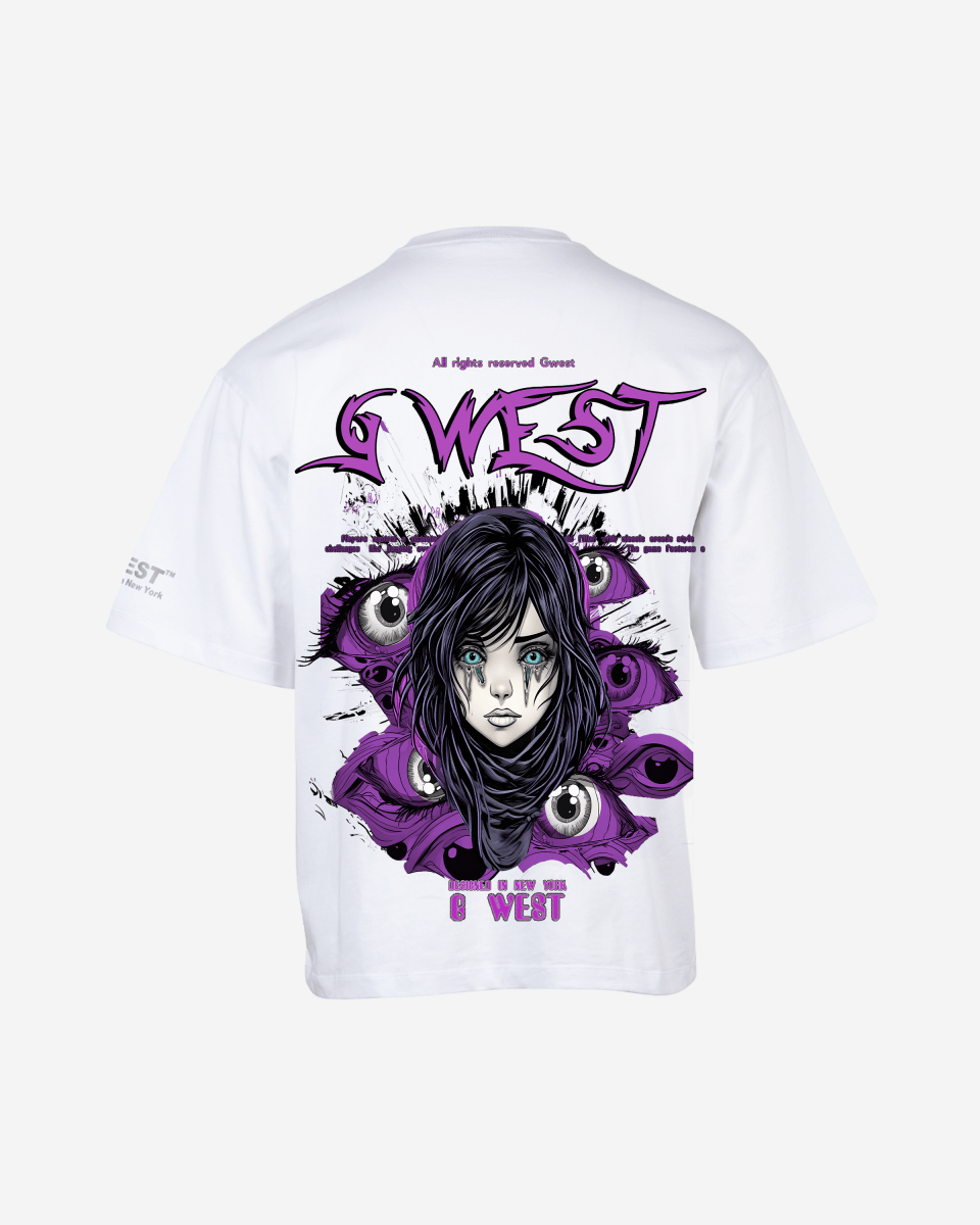 G West Oversized Purple Eye Tee - G West