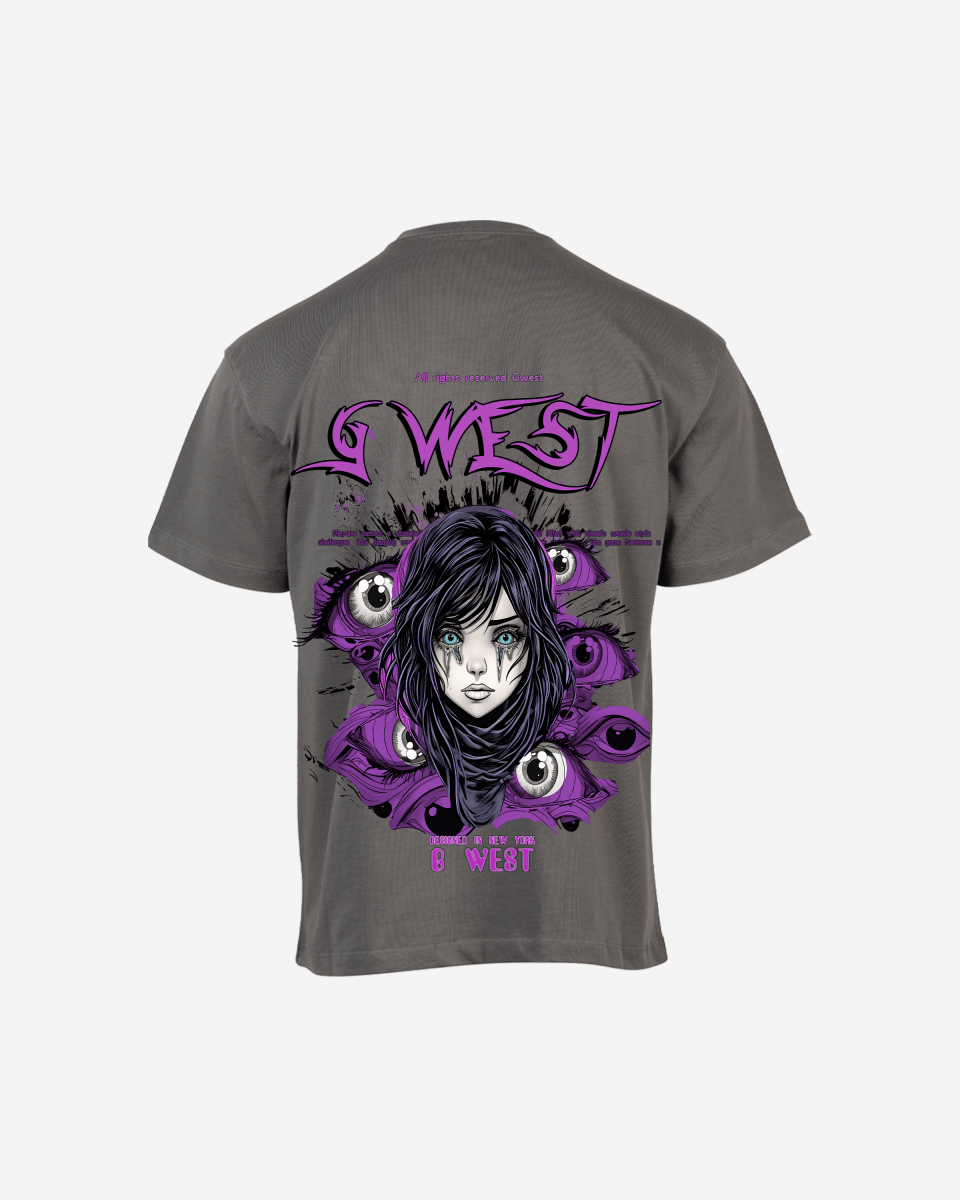 G West Oversized Purple Eye Tee - G West
