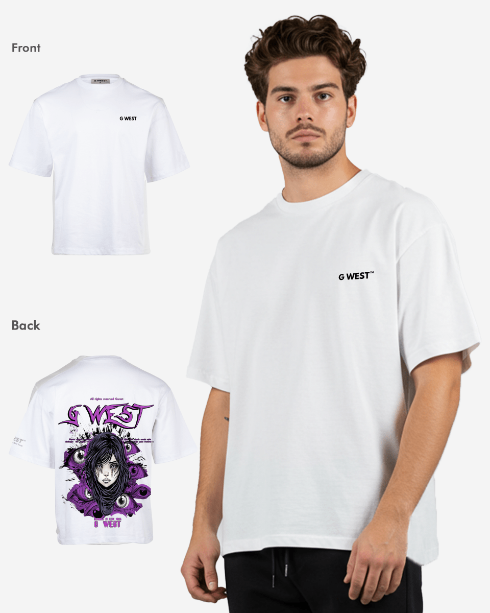 G West Oversized Purple Eye Tee - G West
