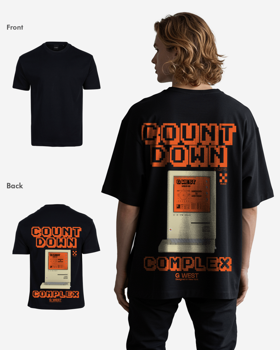 G West Oversized Retro Pc T-Shirt - 4 Colors - G West