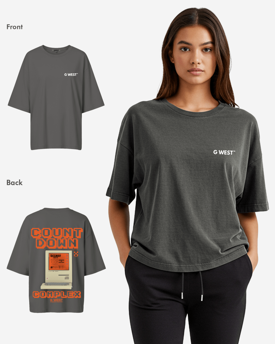 G West Oversized Retro Pc T-Shirt - WOMEN - G West