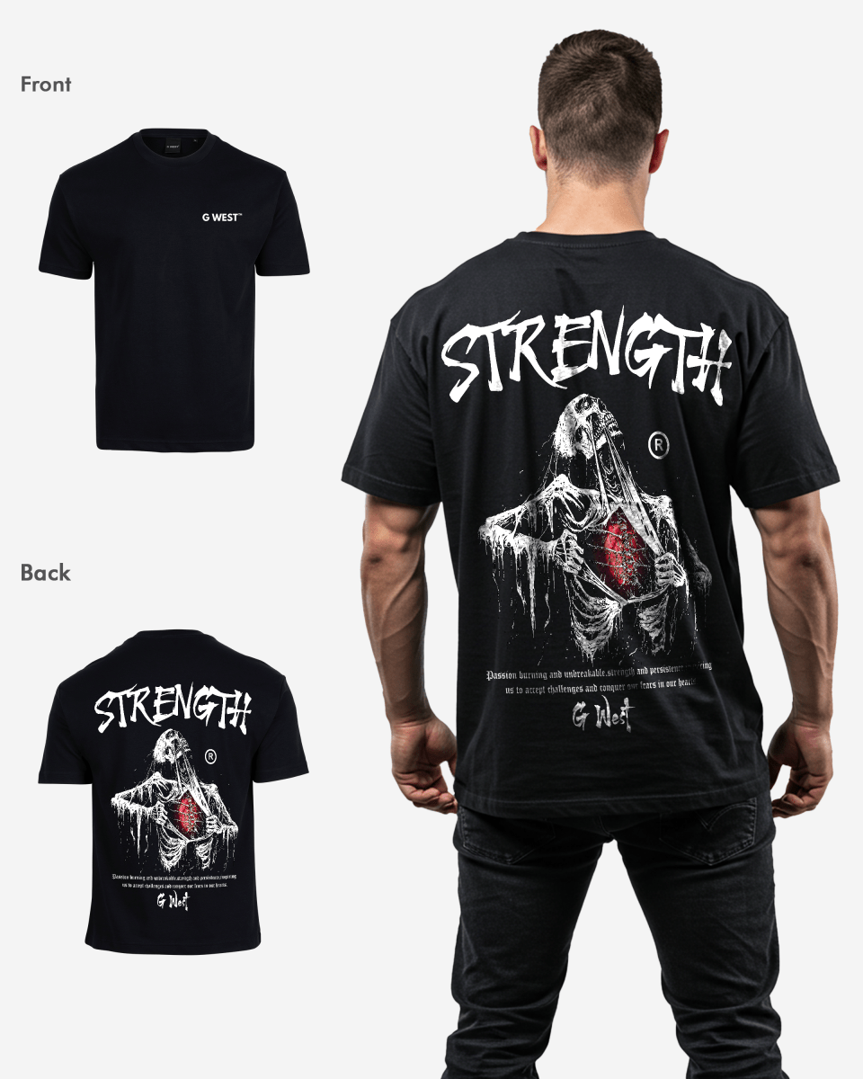 G West Oversized Ripping Skeleton Tee - G West