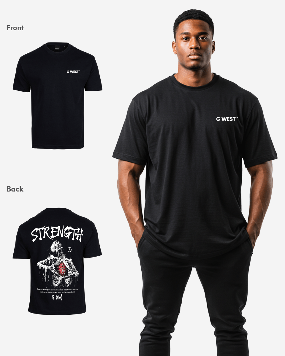 G West Oversized Ripping Skeleton Tee - G West