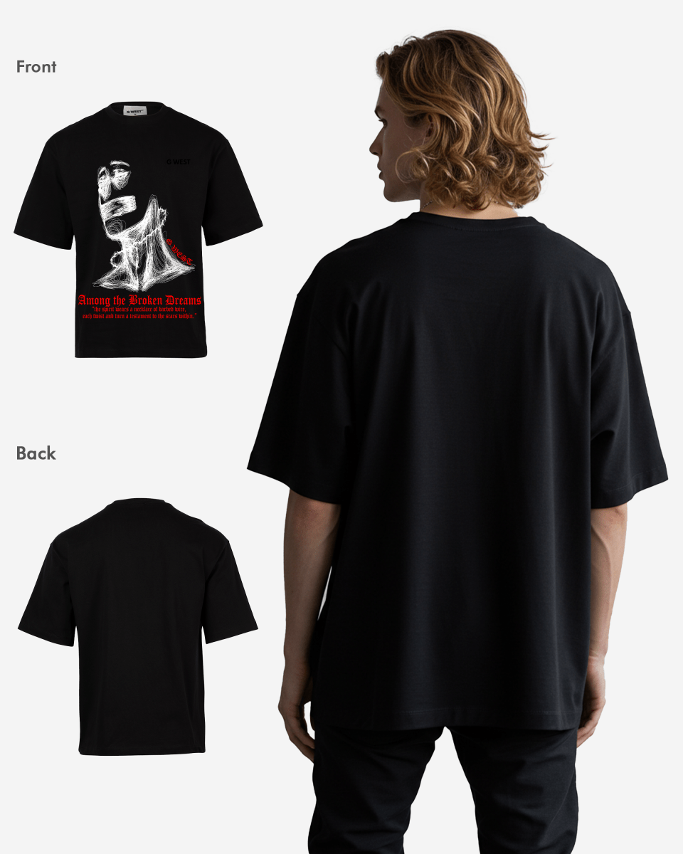 G West Oversized Sinner Black Tee - G West