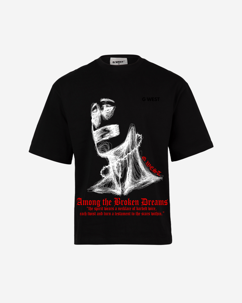 G West Oversized Sinner Black Tee - G West