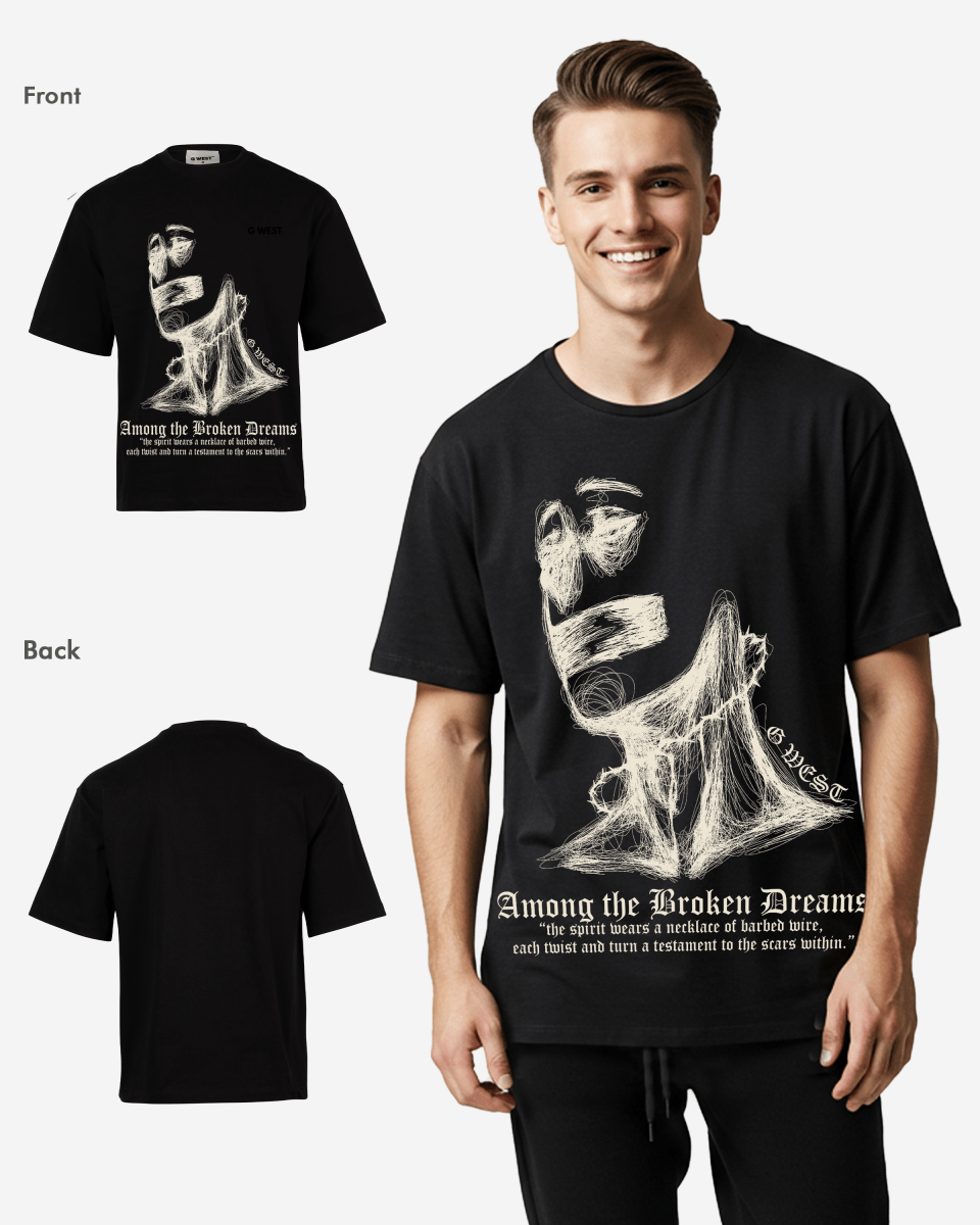 G West Oversized Sinner Black Tee - G West