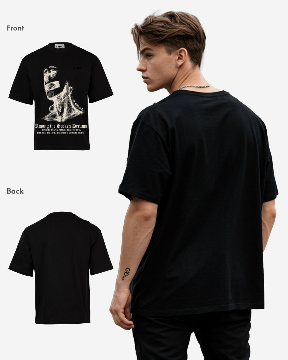 G West Oversized Sinner Black Tee - G West