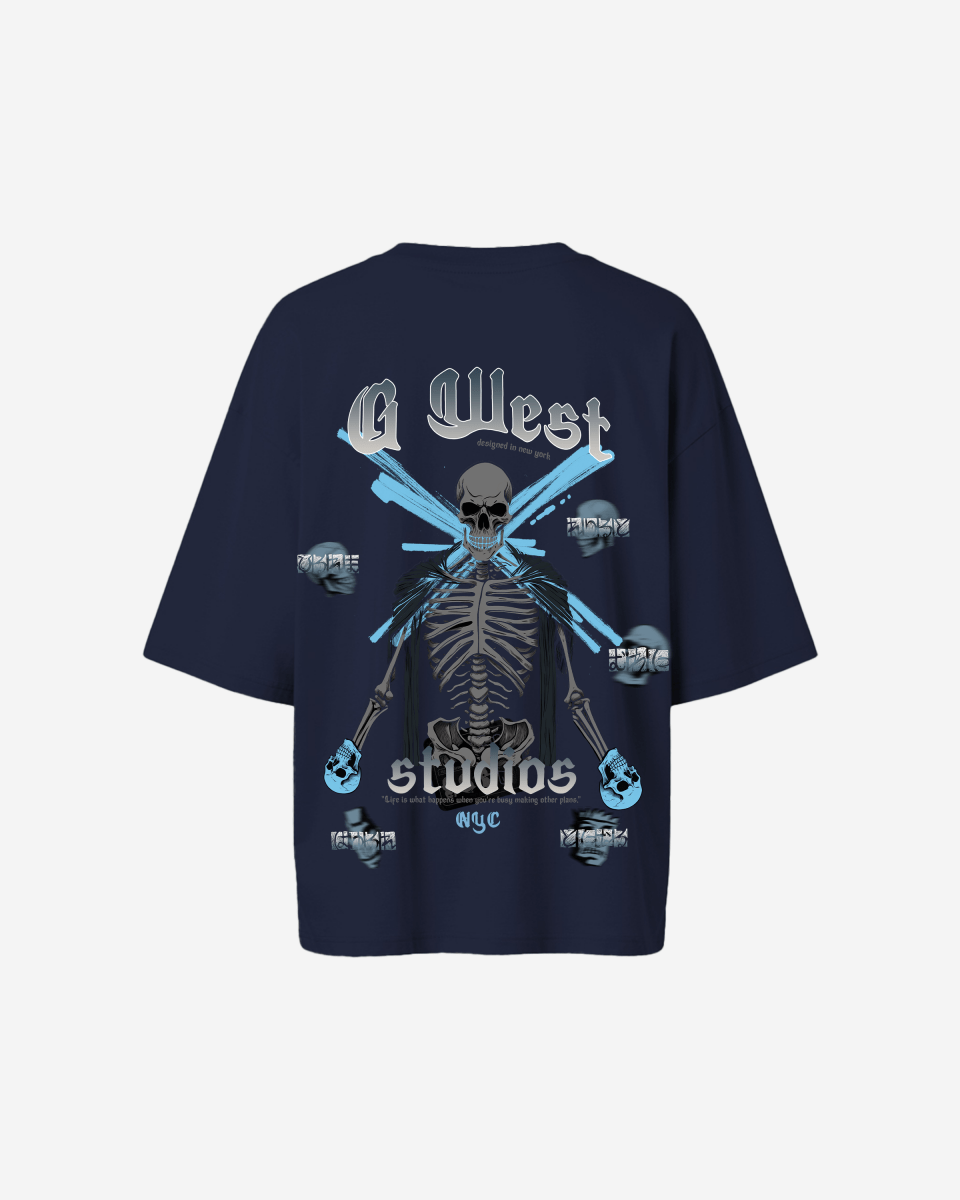 G West Oversized Skull Tee - WOMEN - G West