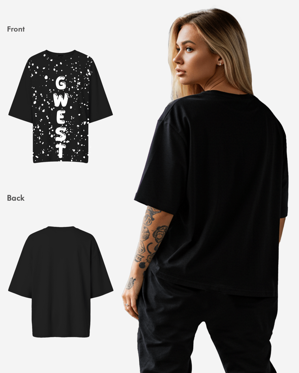 G West Oversized Splatter Tee - WOMEN - G West