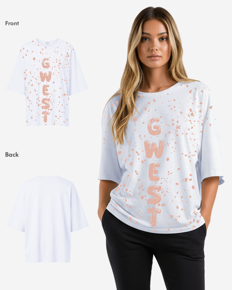 G West Oversized Splatter Tee - WOMEN - G West