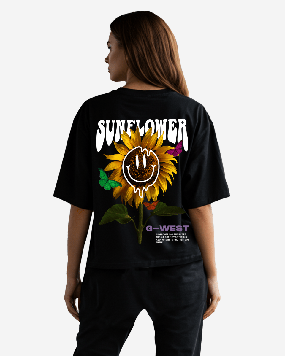 G West Oversized Sunflower Tee - WOMEN - G West