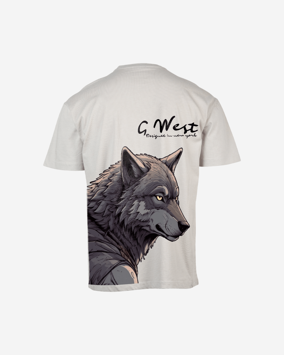 G West Oversized Wolf T Shirt - G West