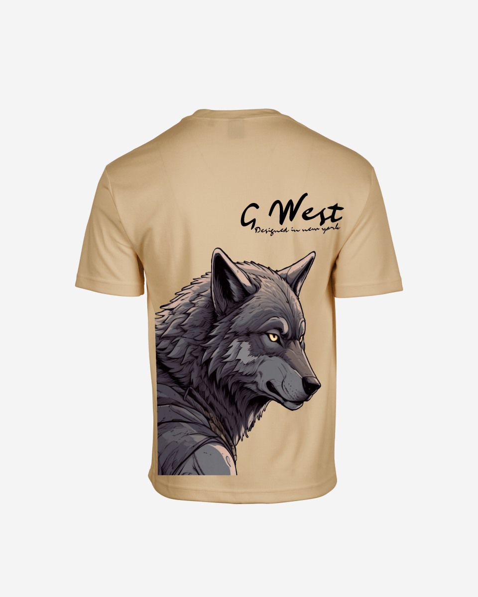 G West Oversized Wolf T Shirt - G West