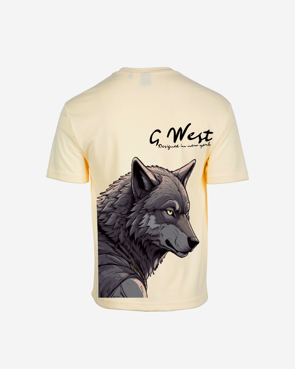 G West Oversized Wolf T Shirt - G West
