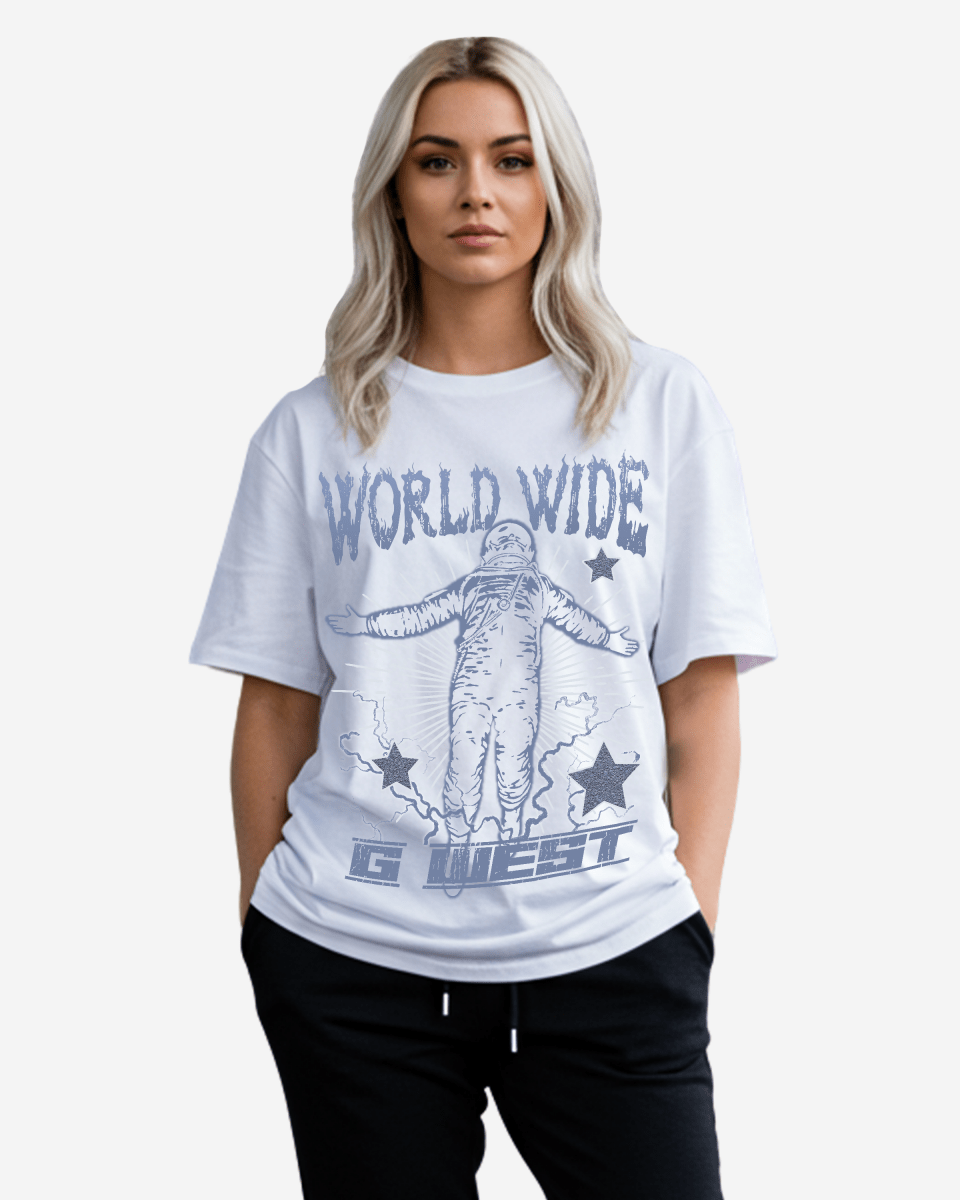 G West Oversized World Wide Star T Shirt - WOMEN - G West