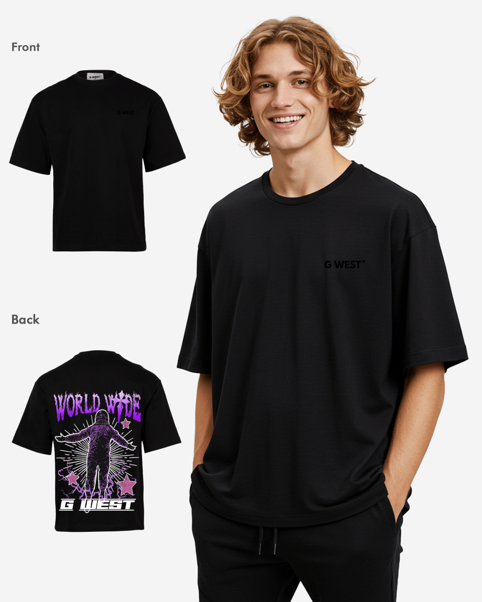 G West Oversized World Wide Star Tee - G West
