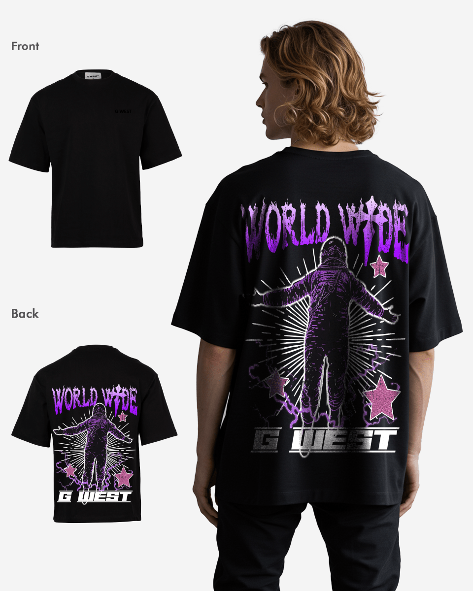 G West Oversized World Wide Star Tee - G West