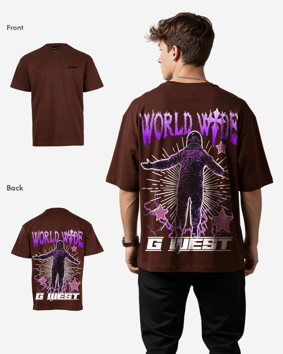 G West Oversized World Wide Star Tee - G West