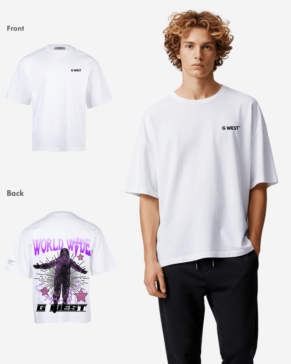 G West Oversized World Wide Star Tee - G West
