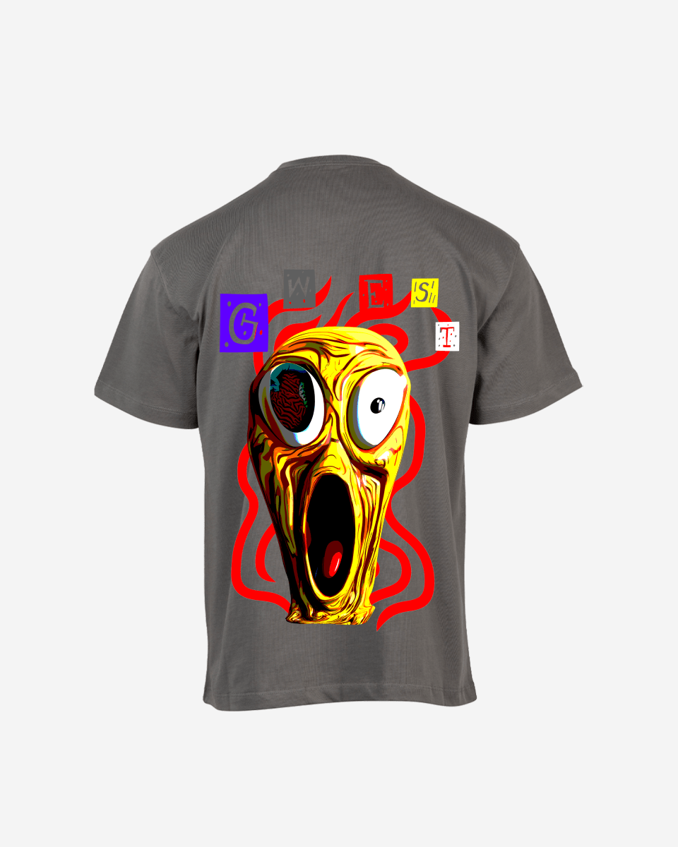 G West Oversized Yellow Face Life Style Tee Mens - G West