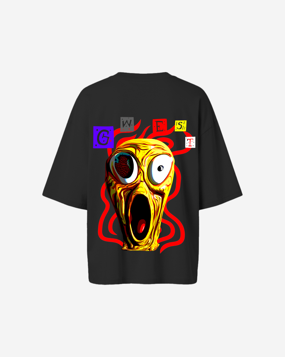 G West Oversized Yellow Face Lifestyle Tee - WOMEN - G West