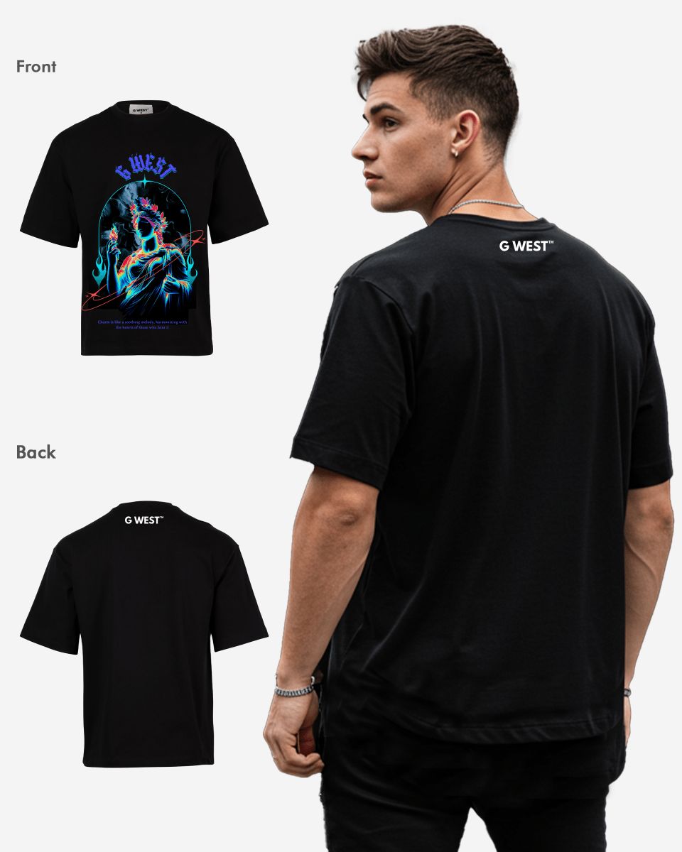 G - WEST OVERSTRESSED OVERSIZED TEE GWROJMT159 - G West