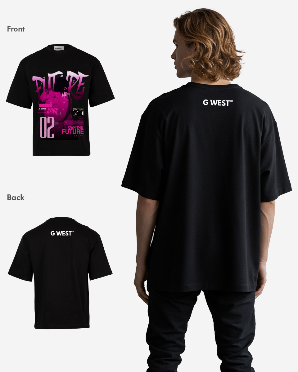 G - WEST OWN THE FUTURE OVERSIZED TEE GWROJMT109 - G West