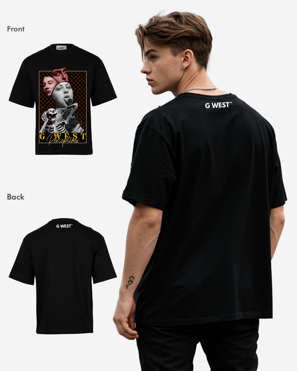 G WEST PEREPTIONS OVERSIZED TEE GWROJMT63 - G West