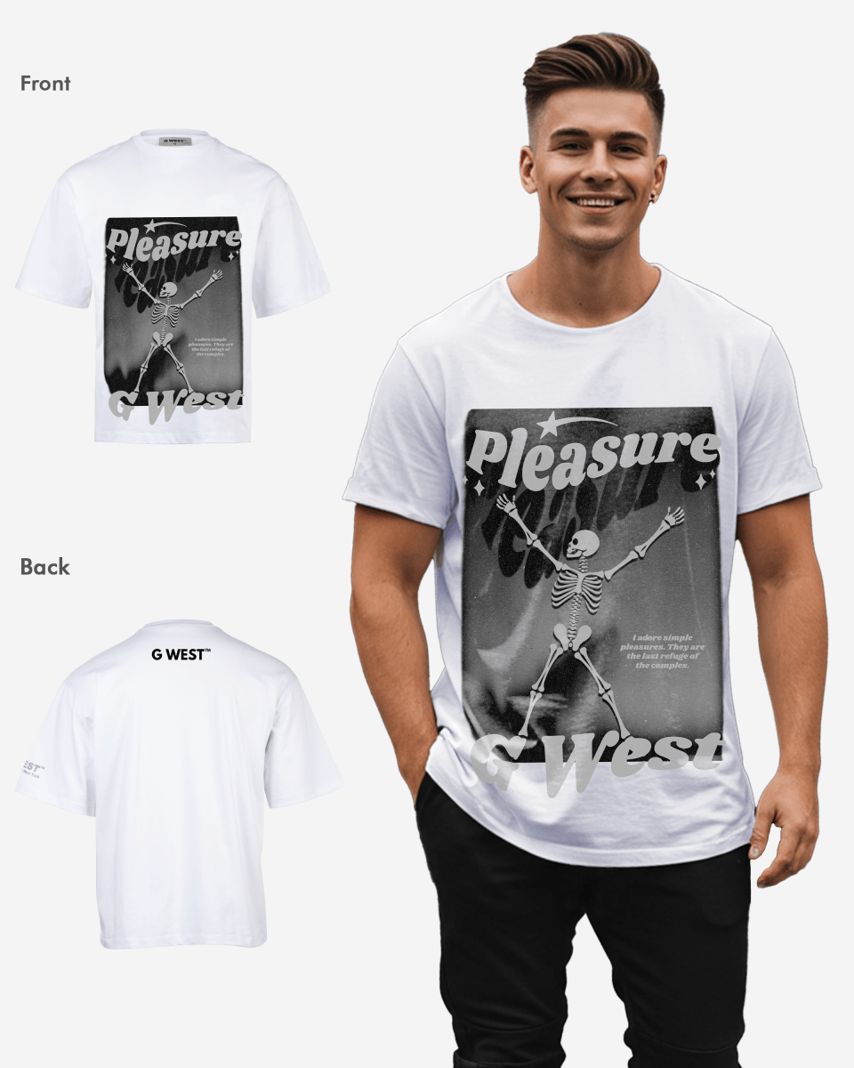 G - WEST PLEASURE OVERSIZED TEE GWROJMT208 - G West