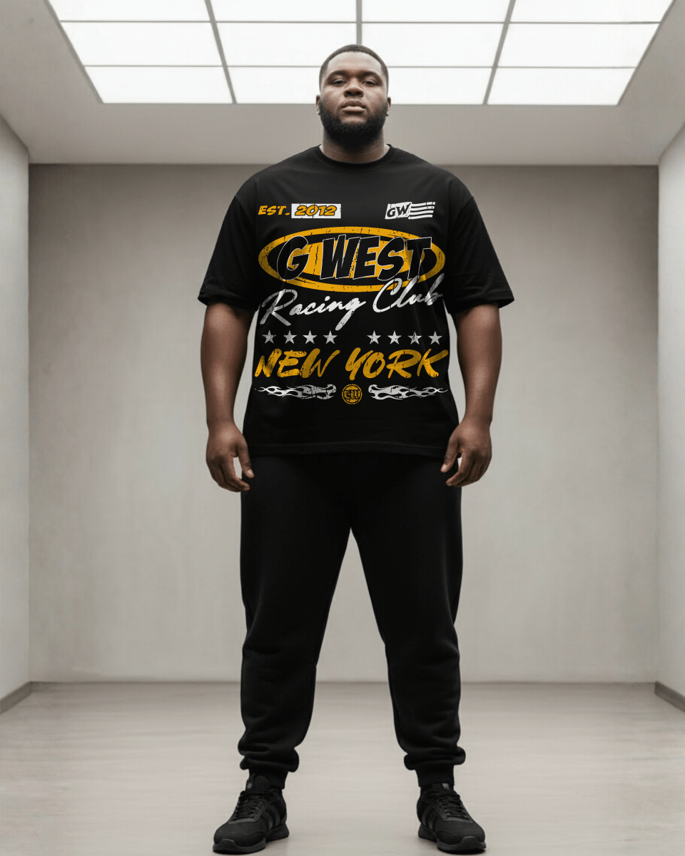 G West Racing Club Big And Tall Oversized T-Shirt - G West