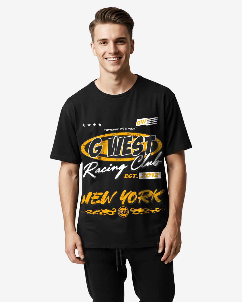 G West Racing Club Oversized Tee - G West