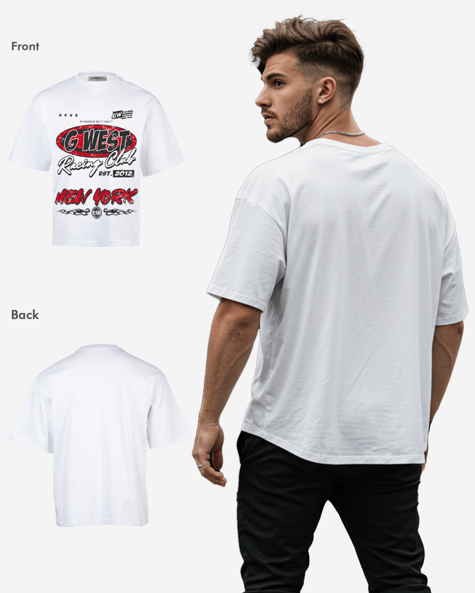 G West Racing Club Oversized Tee - G West