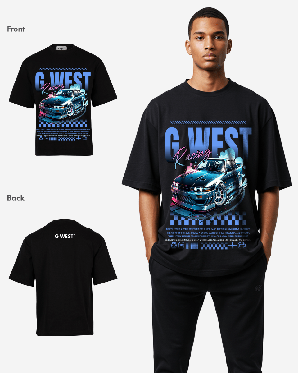 G - WEST RACING OVERSIZED TEE GWROJMT144 - G West
