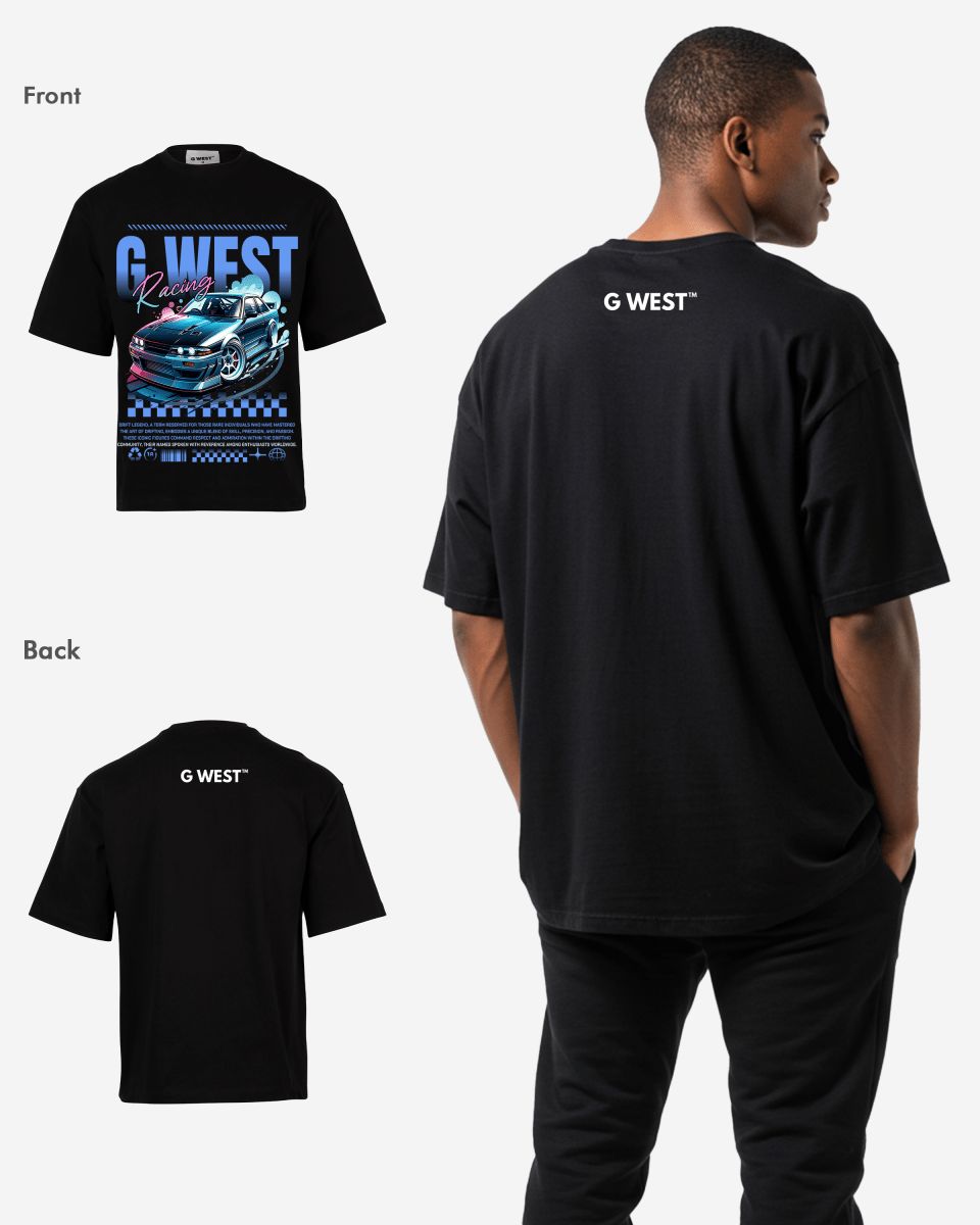 G - WEST RACING OVERSIZED TEE GWROJMT144 - G West