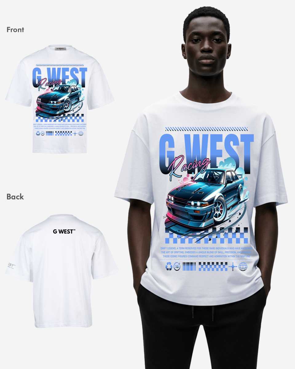 G - WEST RACING OVERSIZED TEE GWROJMT144 - G West