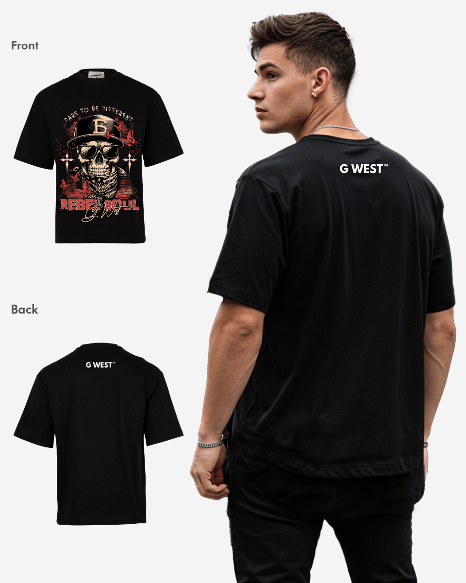 G - WEST REBEL SOUL OVERSIZED TEE GWROJMT152 - G West