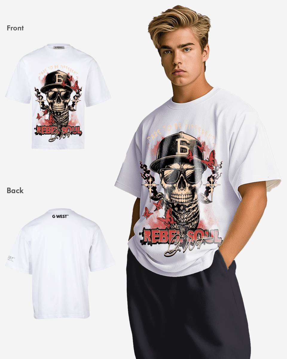 G - WEST REBEL SOUL OVERSIZED TEE GWROJMT152 - G West