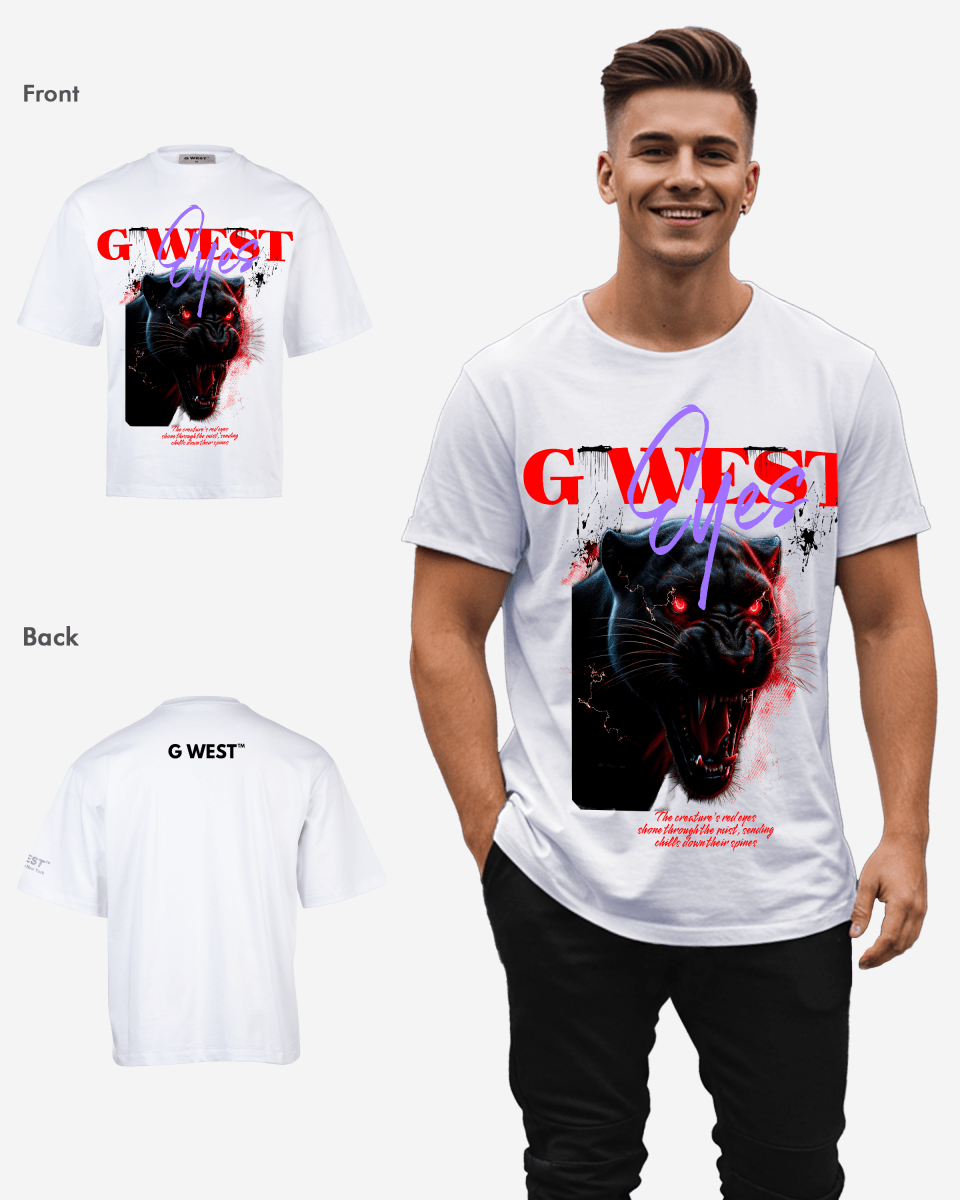 G - WEST RED FURY OVERSIZED TEE GWROJMT190 - G West
