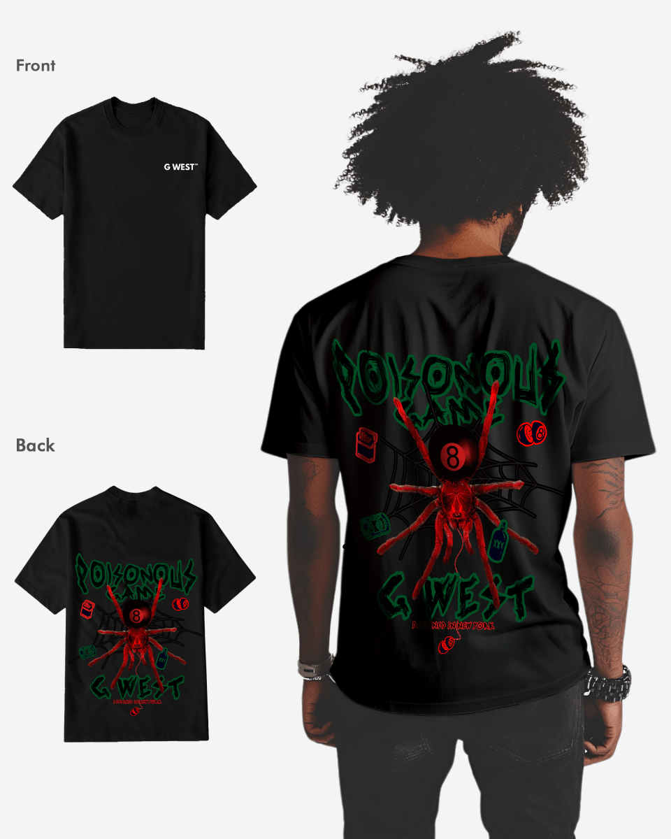 G West Regular Fit Poison Game T Shirt - G West