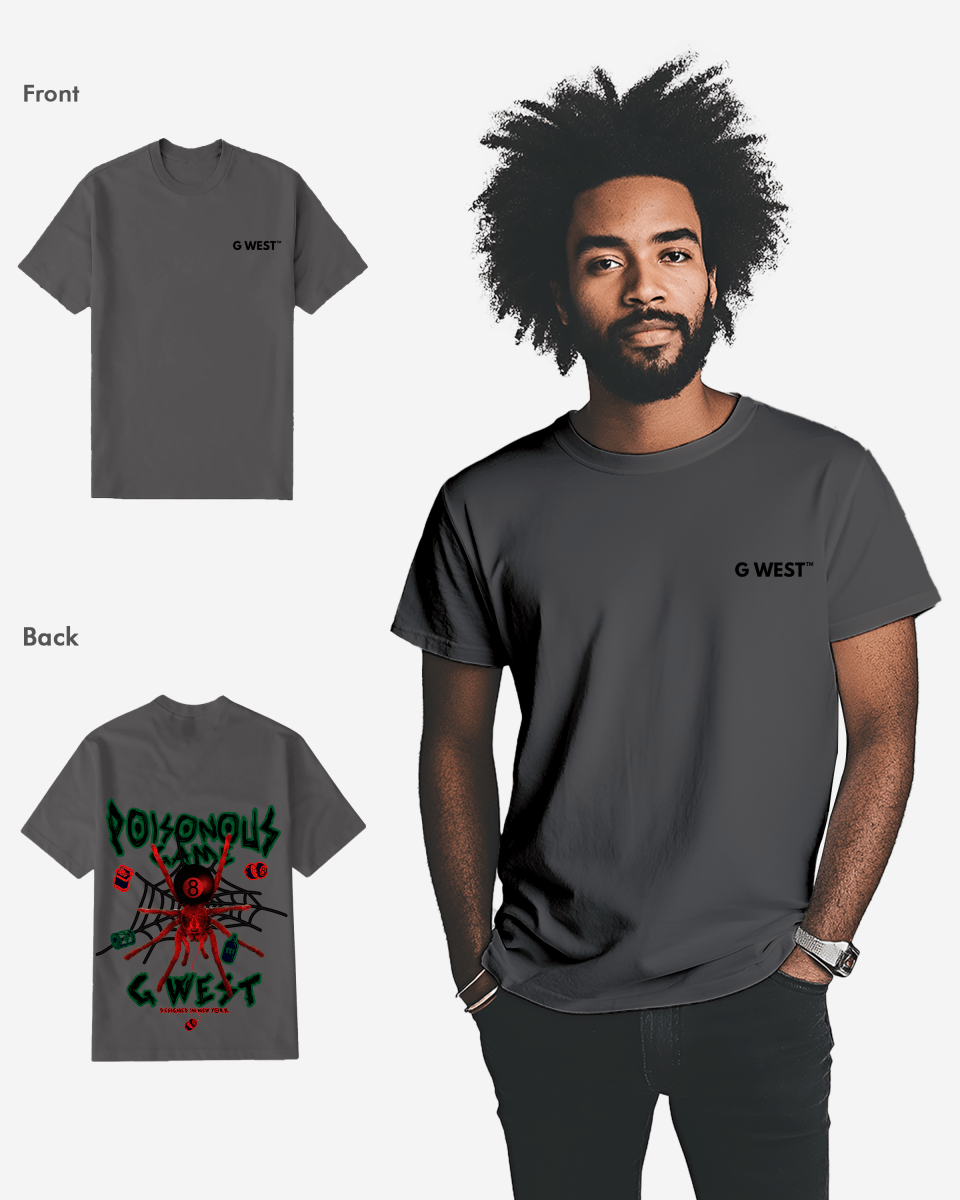 G West Regular Fit Poison Game T Shirt - G West