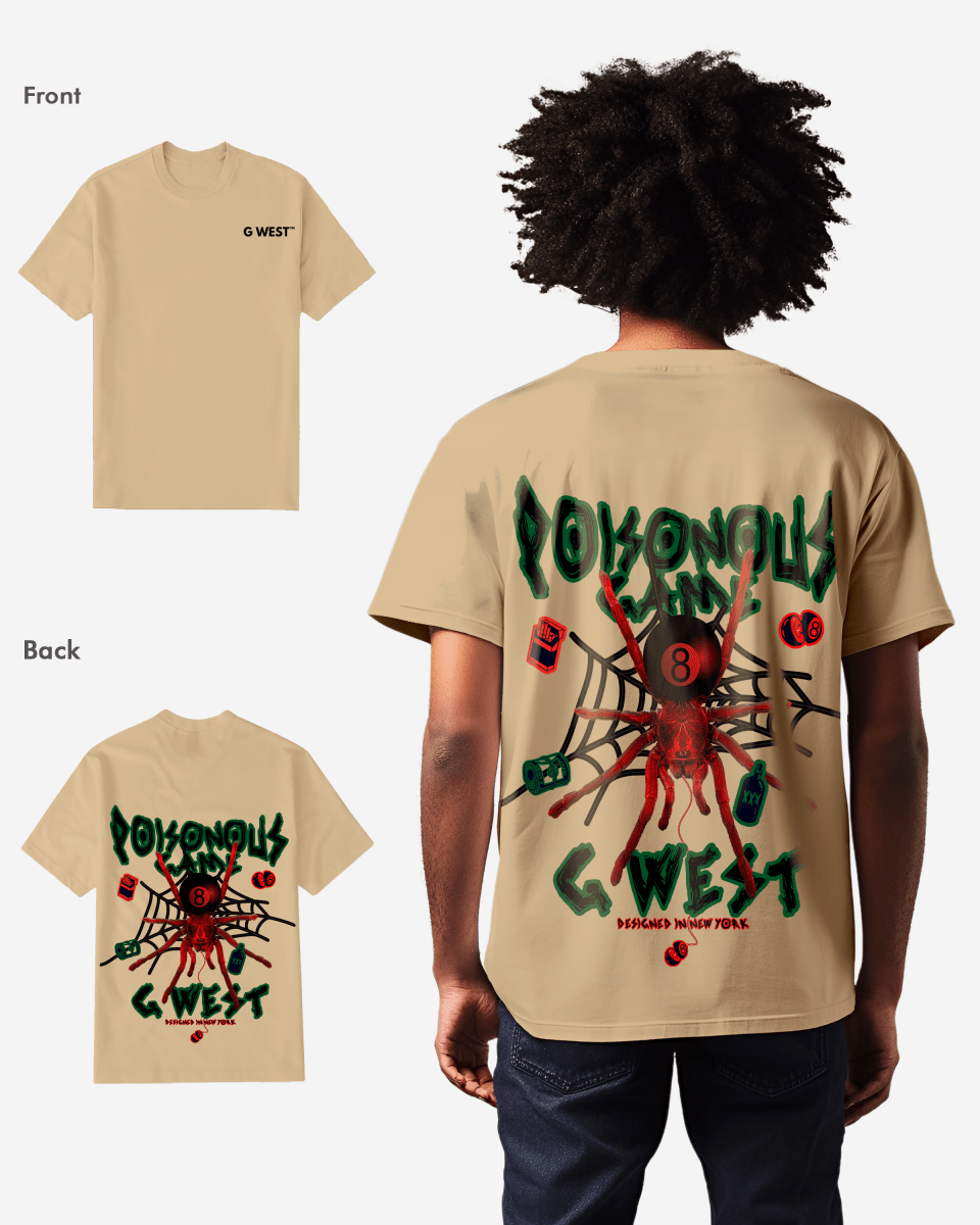 G West Regular Fit Poison Game T Shirt - G West