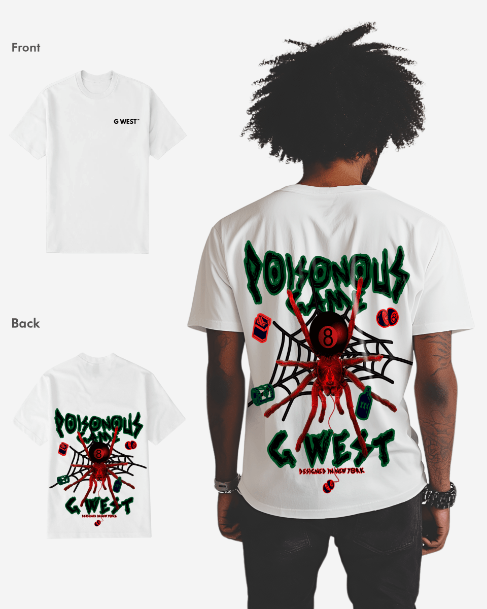 G West Regular Fit Poison Game T Shirt - G West
