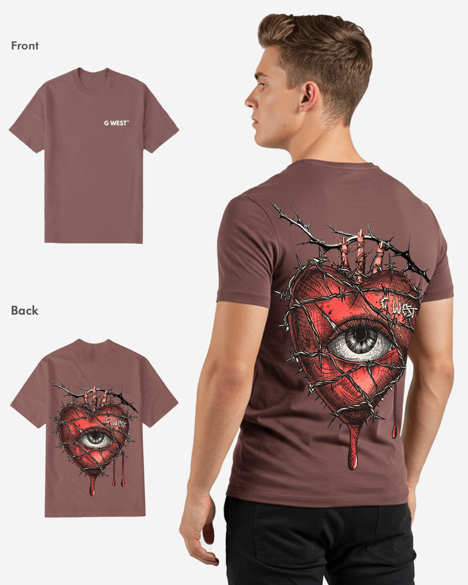 G West Regular Fit Wire Heart T Shirt - G West