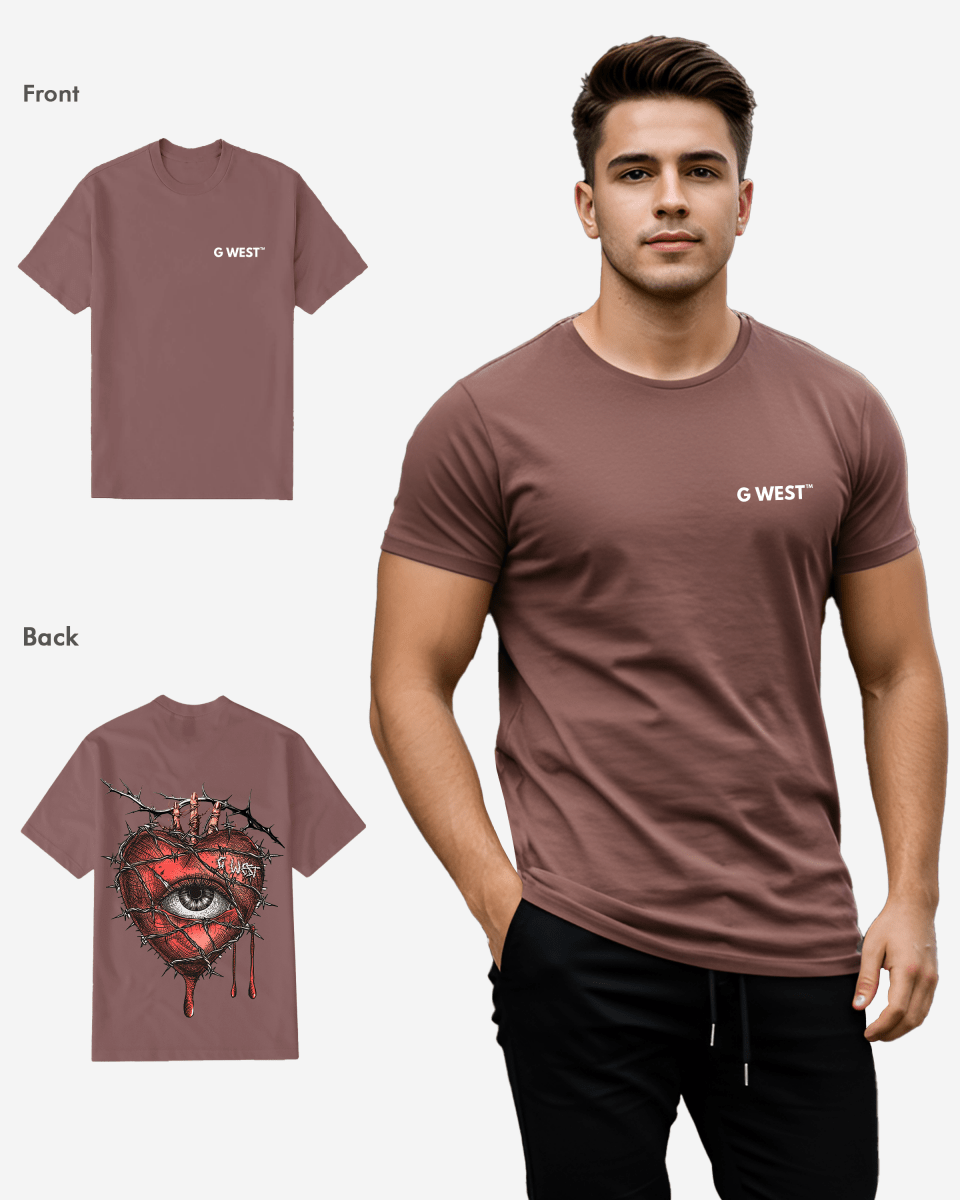 G West Regular Fit Wire Heart T Shirt - G West