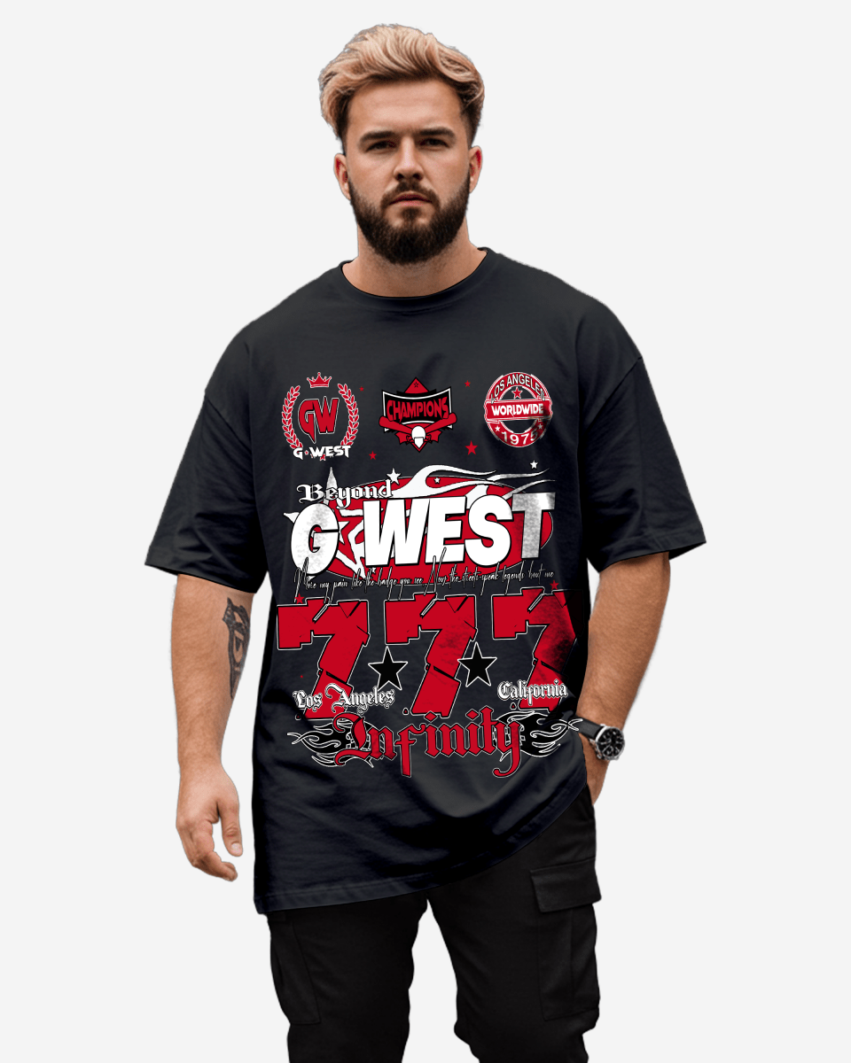 G West Rhinestone 777 Big and Tall Tee - G West