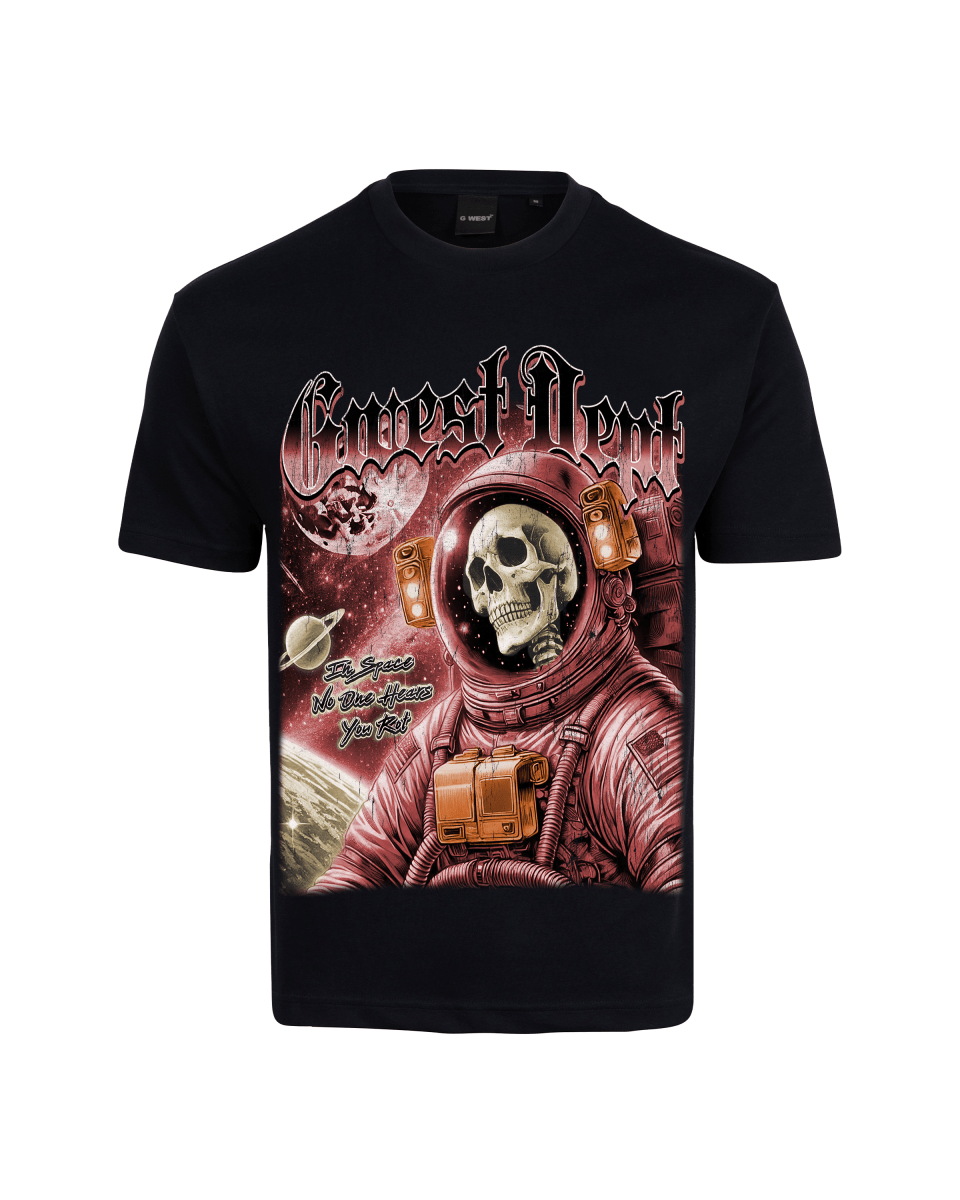 G West Rhinestone Astro Ghost Oversized Men's T-Shirt - G West